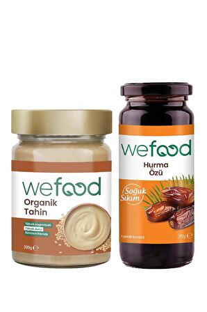 Wefood Organik Tahin 300 gr + Wefood Hurma Özü 315 gr