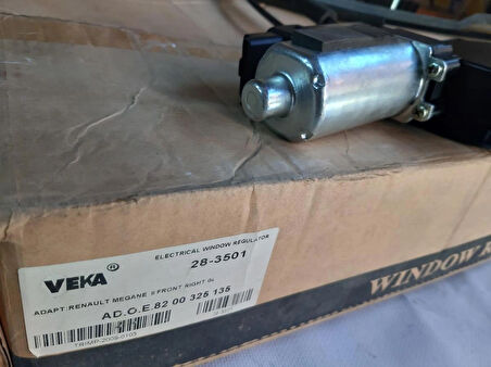 Renault Megane II Megan 2 Sağ model 2003-2010- Ön Cam Krikosu Elektrikli Motorlu + Role üzerinde takılıdır-VEKA marka-Megan 2 nin tüm modellerine uyar-8201010925--8200325135-8200028071