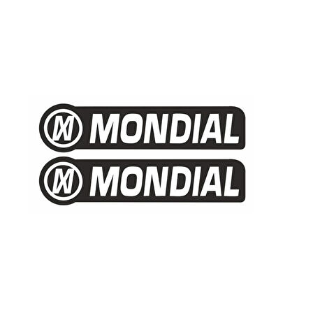 Gogo Damla Sticker 2'li  Depo Yan Siyah Mondial Cg