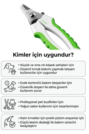 Kedi Köpek Tırnak Makası Küçük ve Orta Irk Köpek ve Kediler için