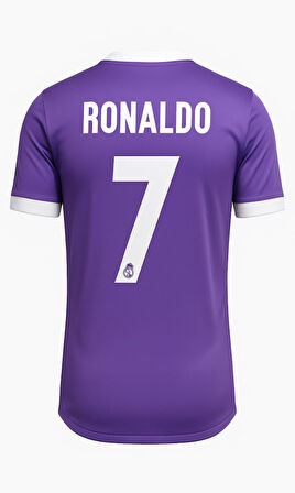 Real Madrid R01064 Ronaldo Nostalji Mor Forması - R01064 - Mor