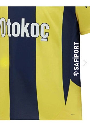 Fenerbahçe F02363 Çocuk Çubuklu İç Saha Forma 2024/2025 - Sarı