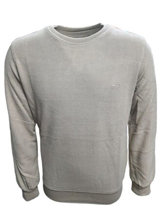 Rey Polo R02706 Erkek Basic Selanik Sıfır Yaka Sweatshirt