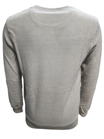 Rey Polo R02706 Erkek Basic Selanik Sıfır Yaka Sweatshirt