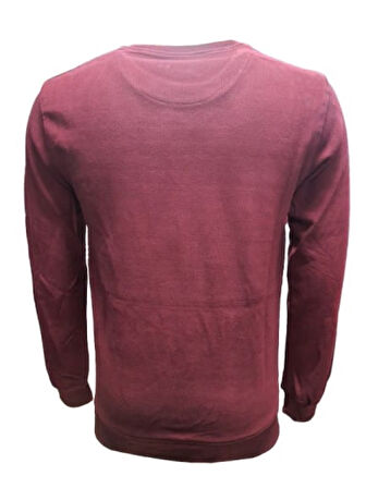 Rey Polo R02706 Erkek Basic Selanik Sıfır Yaka Sweatshirt