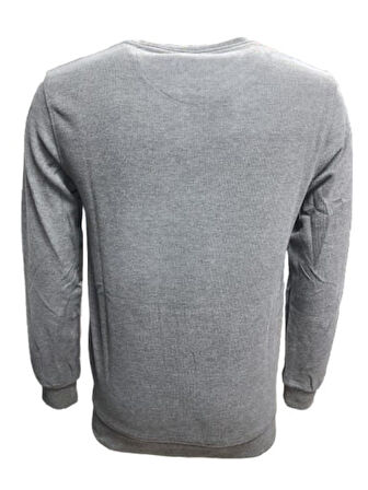 Rey Polo R02706 Erkek Basic Selanik Sıfır Yaka Sweatshirt