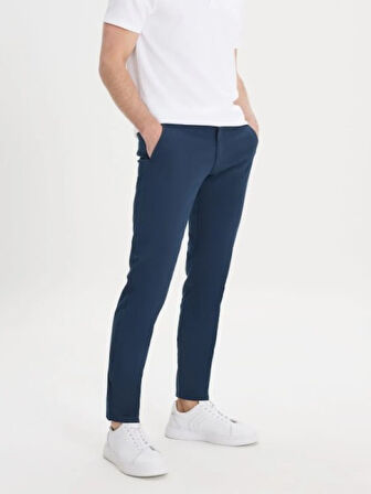 Heredot 30134 Erkek Slim Fit Chino Keten Pantolon - Heredot - Lacivert - ST01613-Lacivert-30