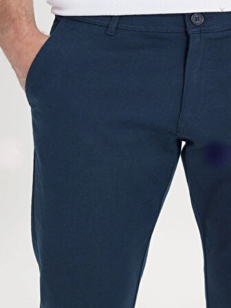 Heredot 30134 Erkek Slim Fit Chino Keten Pantolon - Heredot - Lacivert - ST01613-Lacivert-30