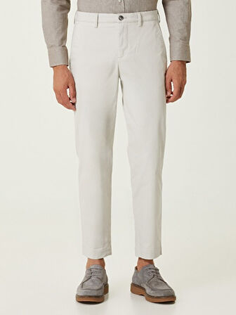 Heredot 30134 Erkek Slim Fit Chino Keten Pantolon - Heredot - Taş - ST01613-Taş-30