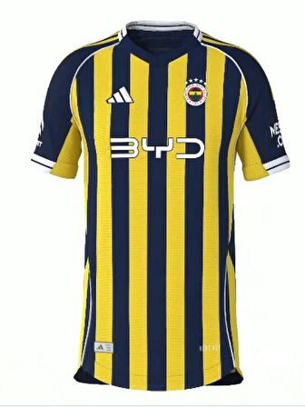 Fenerbahçe F01293 İç Saha Çubuklu Forma 2025-2026 - Fenerbahçe - Sarı - ST01293-Sarı-XL
