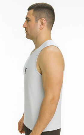 Puma P02817 Erkek Petekli Askılı T-shirt - Puma - P02817 - Gri - ST02817-Gri-L