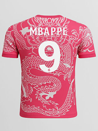 Real Madrid R02845 Mbappe Dragon Desenli Özel Konsept Forması - Pembe - ST02845-Pembe-116