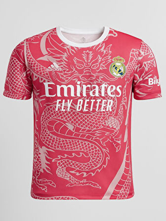 Real Madrid R02845 Mbappe Dragon Desenli Özel Konsept Forması - Pembe - ST02845-Pembe-128