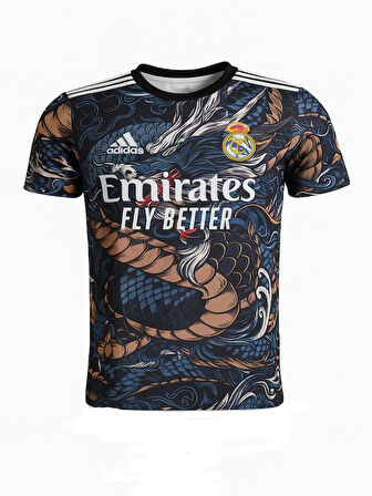 Real Madrid R02846 Kylian Mbappe Özel Konsept Çocuk Forması  - Lacivert - ST02846-Lacivert-152