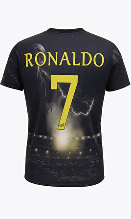 Cristiano Ronaldo C02852 Cr7 Special Edition Çocuk Futbol Forması - Siyah - ST02852-Siyah-116