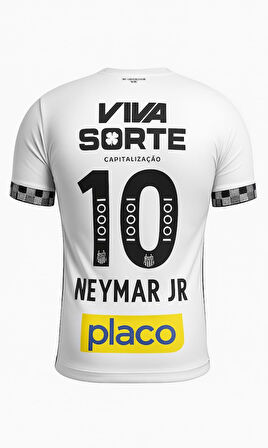 Santos FC S02857 Neymar JR. İç Saha Çocuk Forması 2024-25 - Beyaz