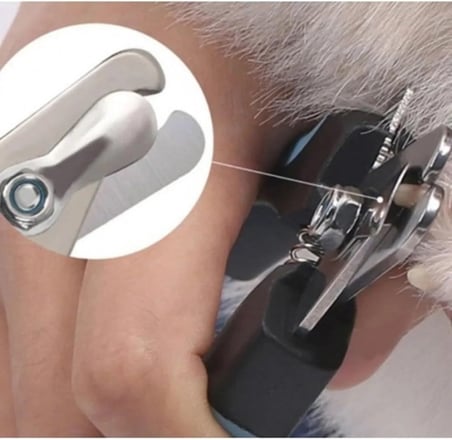 Kilitli Evcil Hayvan Tırnak Makası - Kedi ve Yavru Köpek Tırnak Kesim Makası Paslanmaz Çelik 12 cm