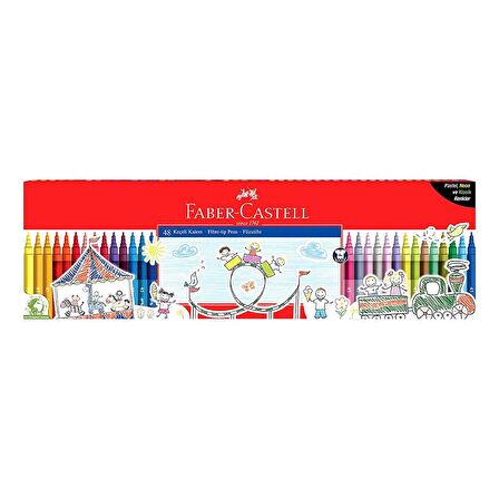 Faber-Castell Klasik Keçeli Kalem 48 Li