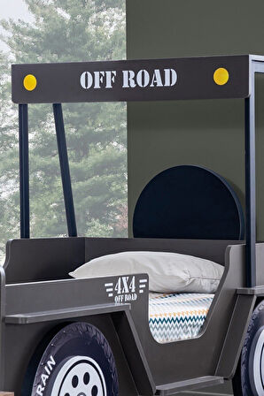 Arabalı Yatak, Offroad Plus Jeep Çocuk Karyolası