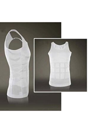 Karın Toparlayıcı Bel Ve Göğüs Toplayıcı Slim Fit Erkek Korse Atlet