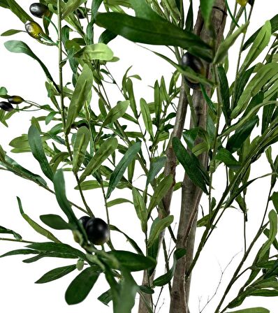 Yapay Zeytin Ağacı 190cm 2 Gövdeli Çalılı Doğal Gerçek Görünümlü Yapay Ağaç