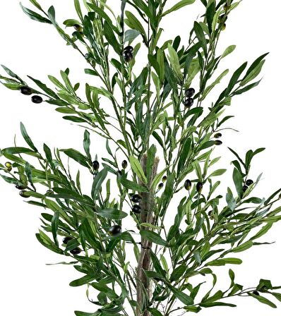 Yapay Zeytin Ağacı 190cm 2 Gövdeli Çalılı Doğal Gerçek Görünümlü Yapay Ağaç
