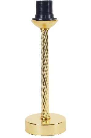 Modern Burgulu Gold Kaplama Metal Ayak Vizon Abajur
