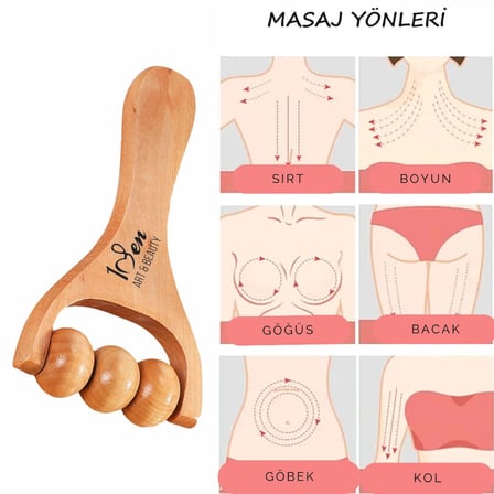 Maderoterapi Tetik Rulosu Ahsap Masaj Aleti
