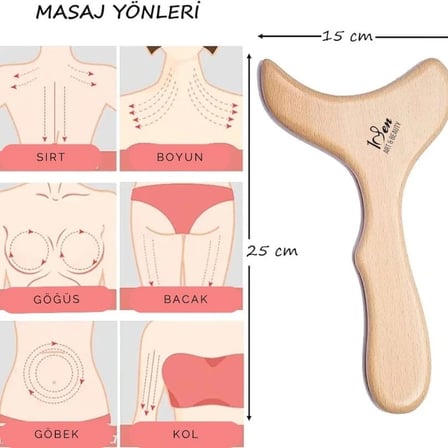 Maderoterapi Kazıma Küreği Balık Ahşap Masaj Aleti