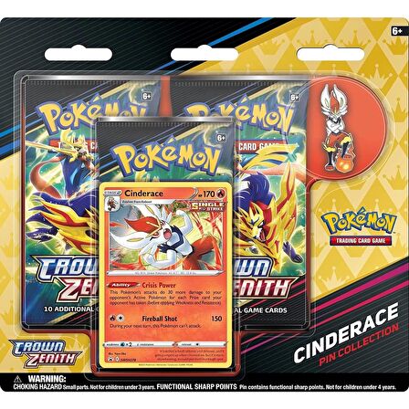 Pokemon Tcg Crown Zenith Pin Collection - Cinderace