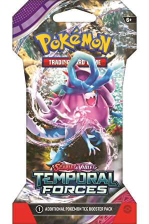 Pokemon Tcg Scarlet Violet Temporal Forces Sleeved Tek Booster Paket