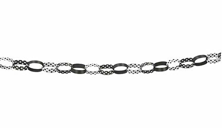 SİYAH PUANLI ZİNCİR DEKOR SÜS 1.52