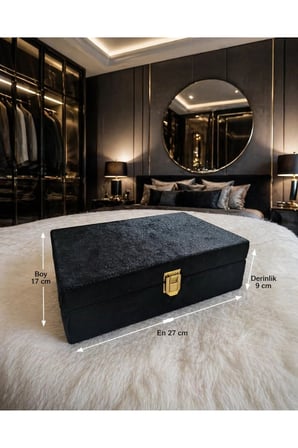 Takı Kutusu Bonita Takı Kutusu Kilitli Takı Organizeri Güvenli Takı Saklama Kutusu P261S8046, one size