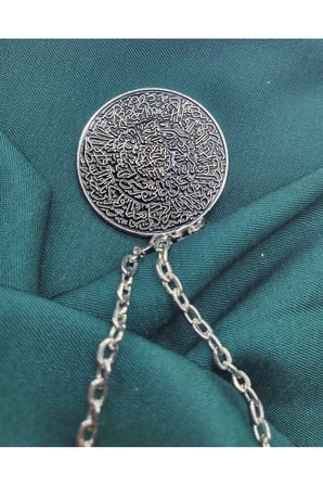 Unisex Kolye Dua Unisex Kolye Gümüş Kaplama Yemen Zırhı Şık Anlamlı Kolye
