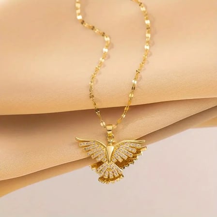Kadın Kolye Italy Kadın Kolye 18K Altın Kaplama Anka Kuşu Gold Renk Şık Hediyelik