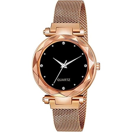 Saaté Rose Gold Kadın Saat | Mıknatıslı Klipsli | Quartz Mekanizma | Özel Kutulu