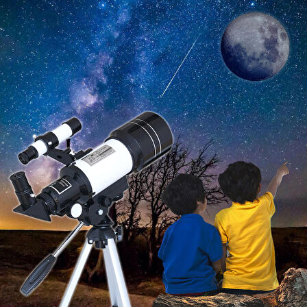 150X Profesyonel Astronomik Uzay-Doğa Gözlem Teleskobu Eğitici-Öğretici Yüksek Çözünürlüklü Teleskop
