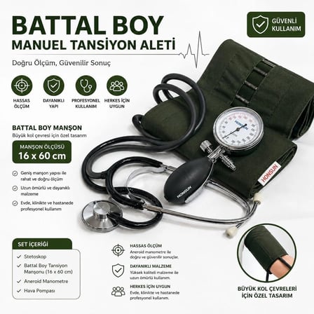 Obez Tansiyon Aleti I Battal Boy Tansiyon Aleti I Büyük Boy Tansiyon Aleti I Büyük Manşonlu Tansiyon Aleti