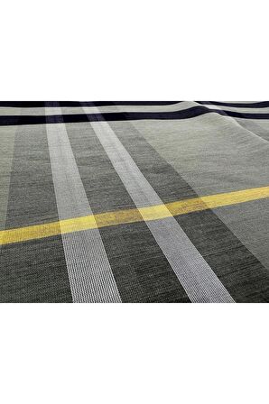 Burberry Ekose Desen %80 Yün , %20 Ipek,Yeşil Siyah Kareli Şal 68x246 Cm