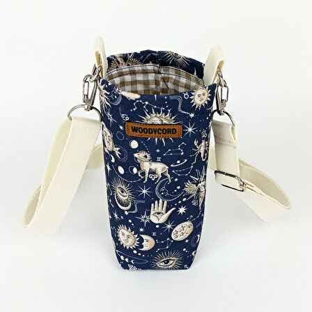 Woodycord 0,5 Litrelik Matara Kılıfı Su Şişesi Taşıma Çantası Astroloji Temalı 