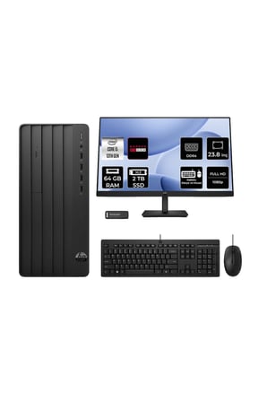 Pro Tower 290 G9 i5 13500 64GB 2TB SSD RX550/4GB FDOS Masaüstü Bilgisayar + 23.8" Monitör