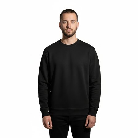 Premium Pamuklu Sweatshirt Bisiklet Yaka Standart Rahat Kalıp (Regular Fit) Erkek/Kadın/Unisex