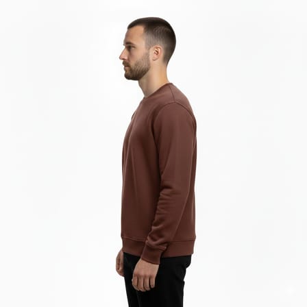 Premium Pamuklu Sweatshirt Bisiklet Yaka Standart Rahat Kalıp (Regular Fit) Erkek/Kadın/Unisex