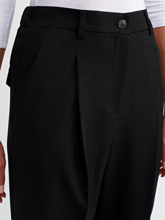 Orta Bel Pantolon-Siyah