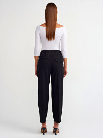 Orta Bel Pantolon-Siyah