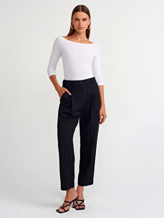 Orta Bel Pantolon-Siyah