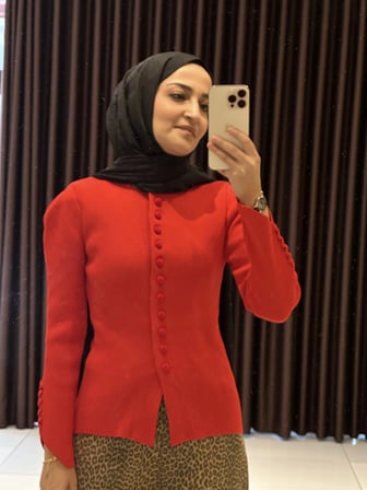 Düğme Detaylı Hırka Ceket