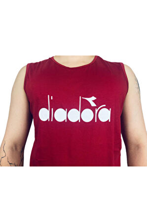 Diadora Therm Erkek Bordo Kolsuz T-shirt - 1ATL01-BORDO