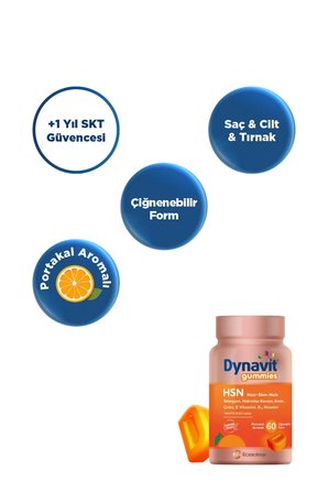 Dynavit Gummies HSN Hair-Skin-Nails 60 Gummy
