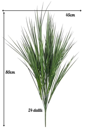 Yapay Çiçek Yeşil Grass Saz 80cm Bitki Yapay Çiçek Dekor Çiçeği Uzun Ot